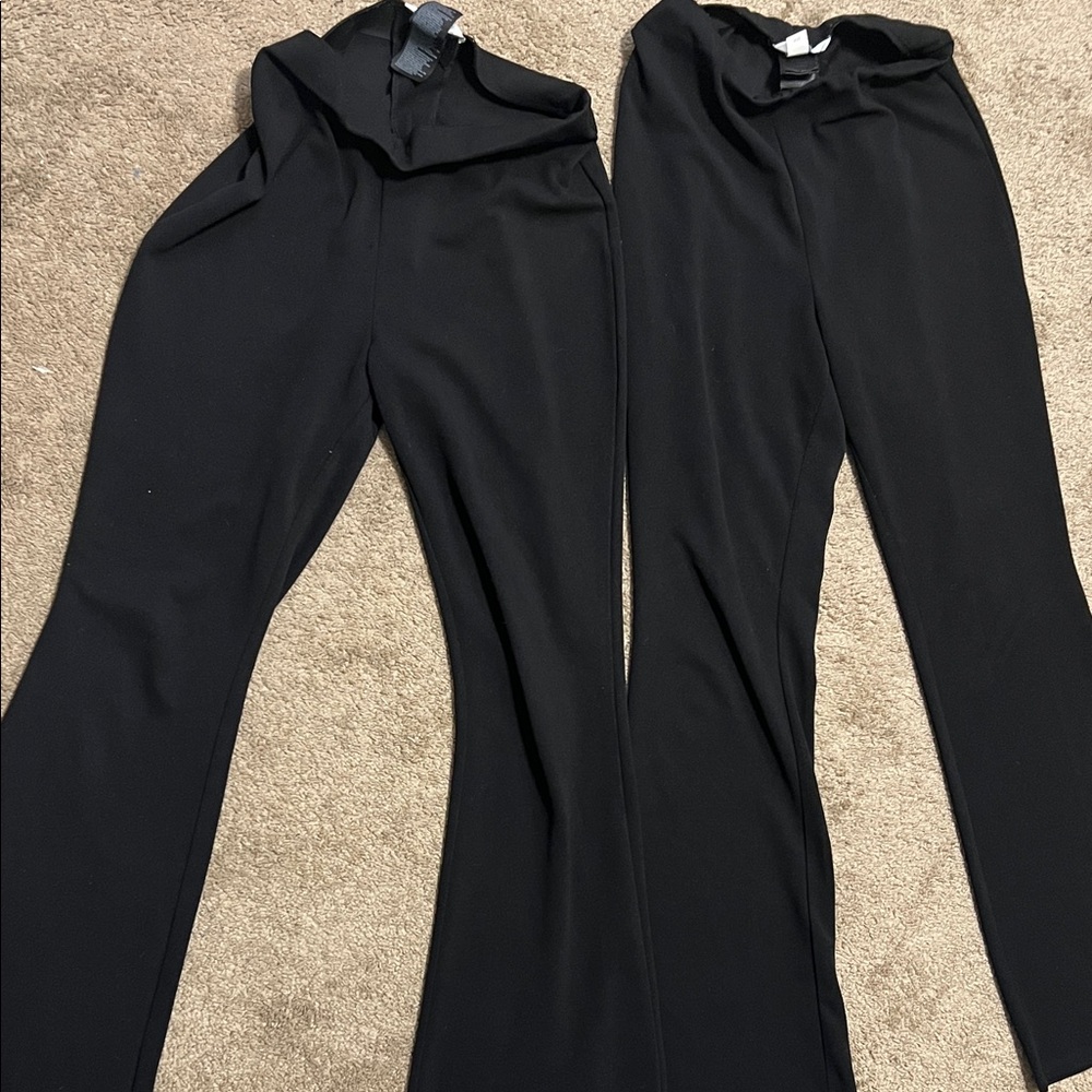 H&M Black Flare Pants for Women